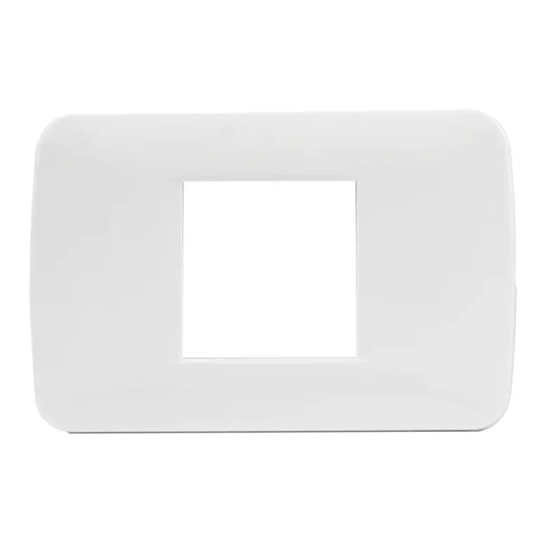 2M plate with mounting frame white
