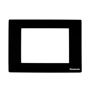 Panasonic 3M plate with mounting frame Black Roma