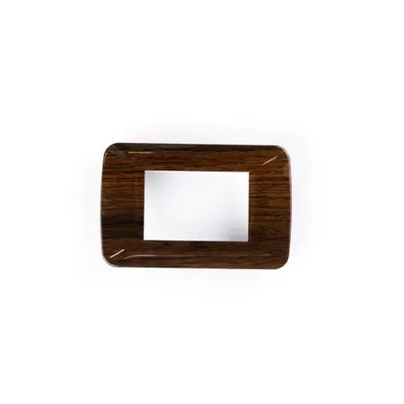 3M plate with mounting frame Dark Wooden