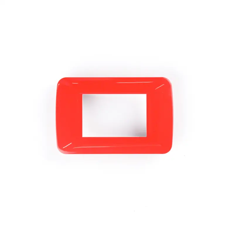 3M plate with mounting frame Red