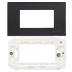 3M plate with mounting frame black Wide