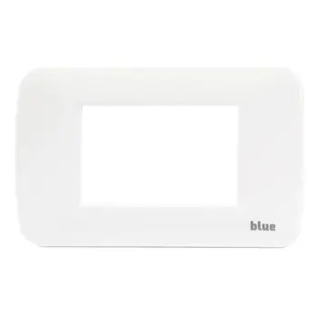 3M plate with mounting frame white