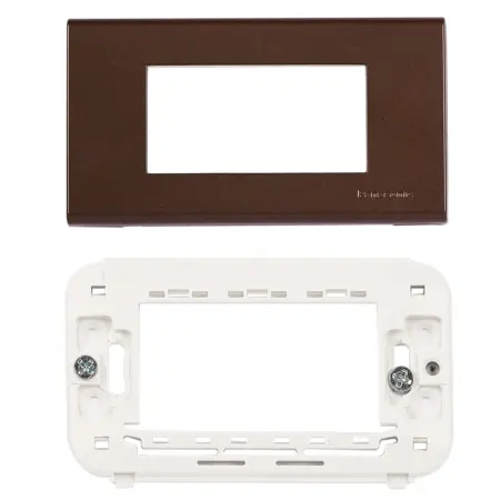 Panasonic 3M plate with mounting frame brown Wide