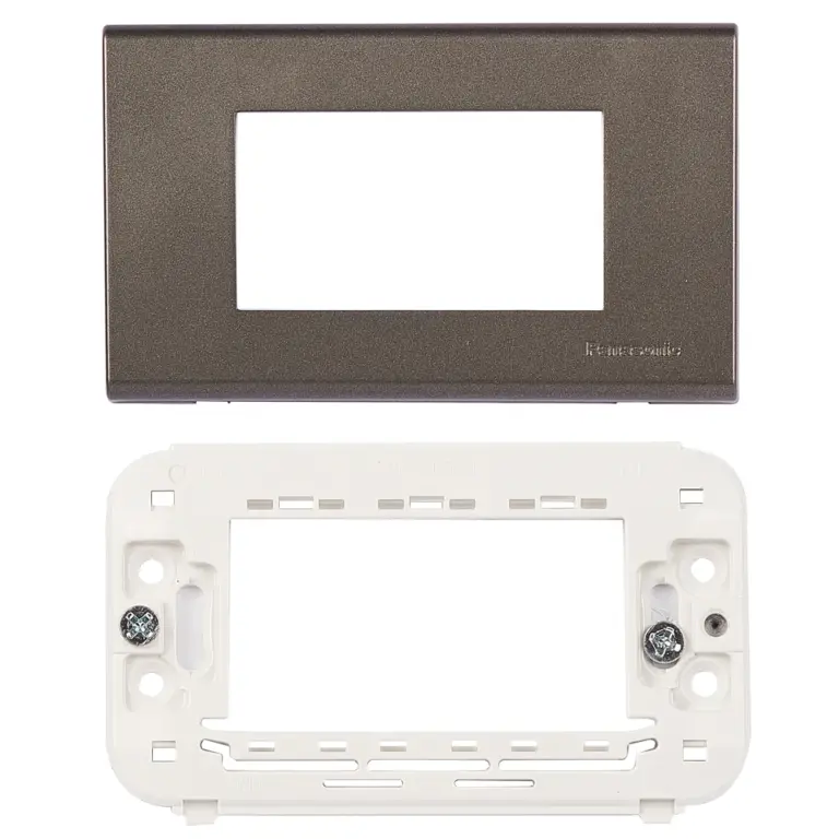 Panasonic 3M plate with mounting frame gray Wide