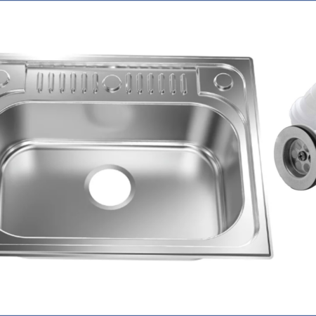 Plaza style stainless steel kitchen sink 51*66 with Drain 602020101