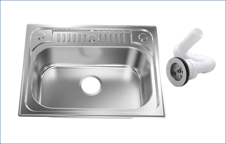 Plaza style stainless steel kitchen sink 51*66 with Drain 602020101