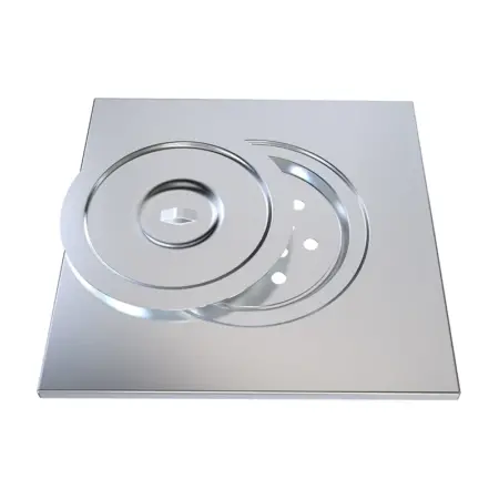 Plaza stainless steel pop up floor drain 20-20 card 60204005