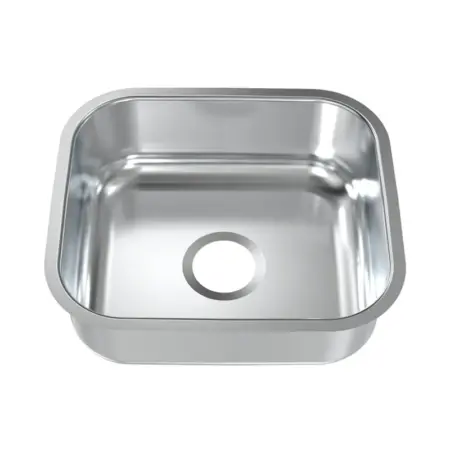 Plaza silver under mount sink 40×35, 0.6mm without Drain 602020203