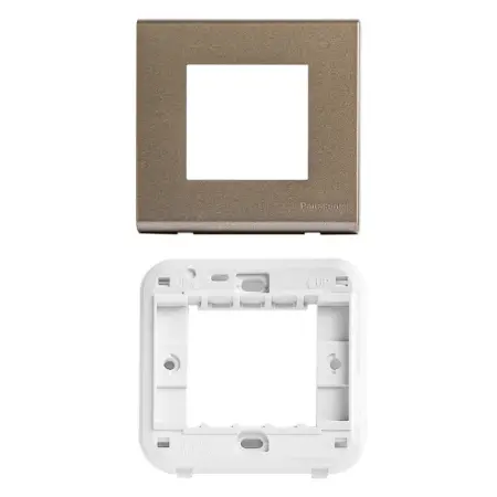 Panasonic Square plate for multi socket Gray Wide