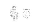 Roca L20 Shower Mixer With Diverter ,A5A0A09C00(1)