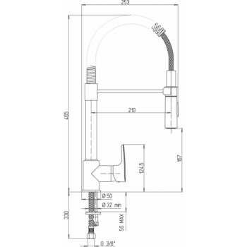 Duravit Siena Single lever kitchen mixer with swivel spout chrome ,SI60103