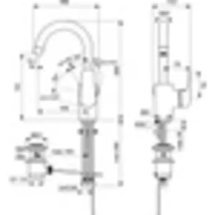 Ideal Standar Ceraflex Basin Mixer Tap Metal Drain, B1716AA