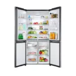 Haier Refrigerator 4 Doors 512 Liter Inverter Black, HRF-530TDBG