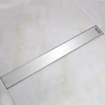 Pura Shower Drain 45Cm White Glass ,DL-GW-450