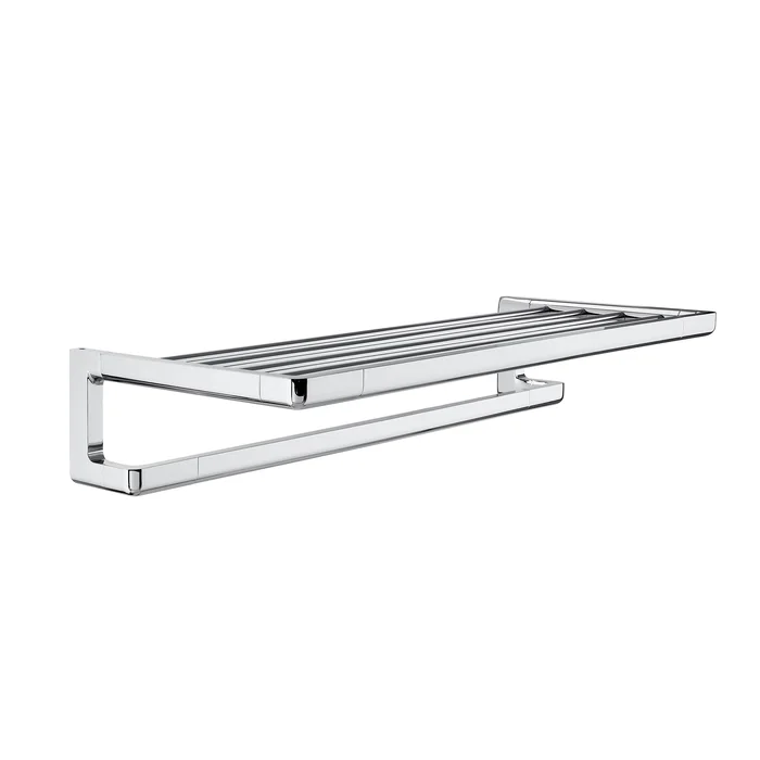 Roca Tempo Towel Rack With Towel Holder Chrome ,A817032001