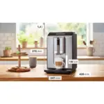 Bosch Series 2 Fully automatic coffee machine VeroCafe Silk Silver ,TIE20301