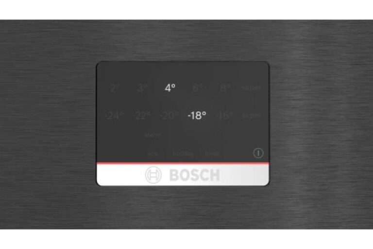 Bosch Series 4 free standing fridge with freezer at bottom Black stainless steel ,KGN56CX30U