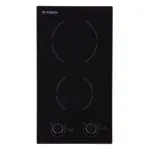 Fresh Built-In Electric Hob 2 Burners Black 500013942