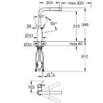 Grohe Essence Single-lever sink mixer 1/2″ ,30504KF0