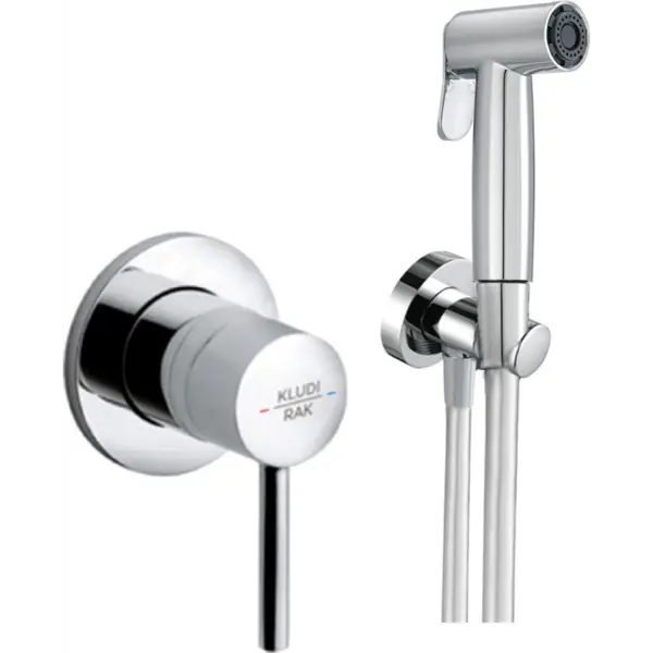 KLUDI RAK ABS shattaf with concealed single lever mixer with pre-installation kit Chrome ,RAK 3200702